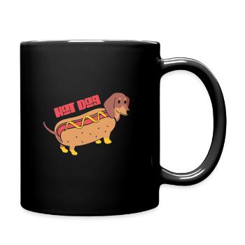 J’adore les Weiners Hotdogs Drôles de jeux de mots sur les animaux - Mug uni - noir - Droite