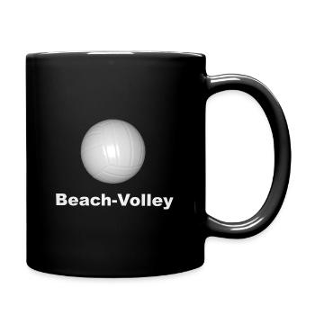 Beach Volley - Mug uni - noir - Droite