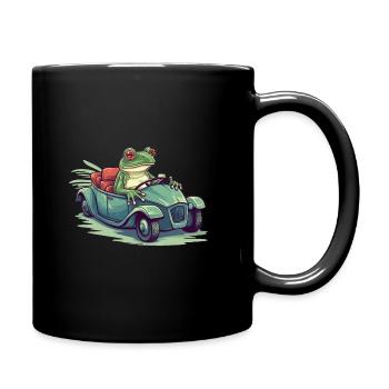 LUSTIGER FROSCH - Tasse einfarbig - Schwarz - Rechts