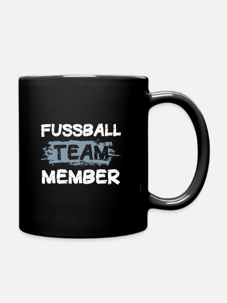 Fussball Team - Tasse einfarbig - Schwarz