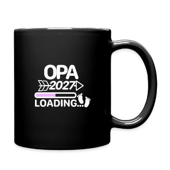 Opa 2027 Babyfüsse - Tasse einfarbig - Schwarz - Rechts