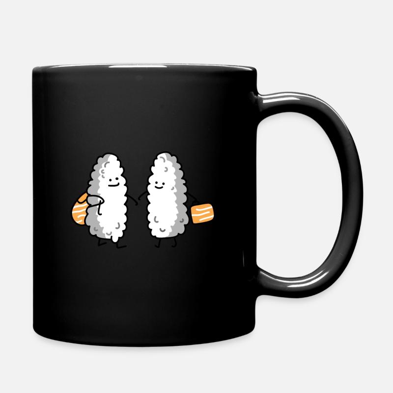Zwei Reisende - Tasse einfarbig - Schwarz