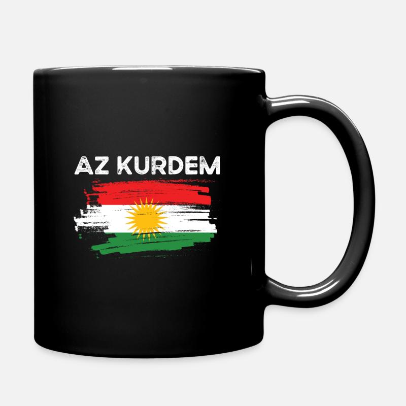 Kurdistan - Ensfarvet krus - sort