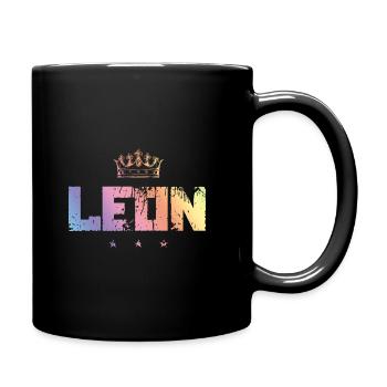Leon - Tasse einfarbig - Schwarz - Rechts