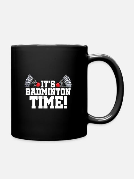 It's Badminton Time Graphic Badminton Player Shutt - Tasse einfarbig - Schwarz
