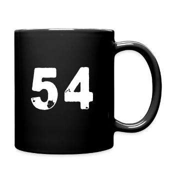 54 Maillot numéro - Mug uni - noir - Droite