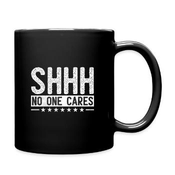 Chut, personne ne s’en soucie Sarcasme Sarcastique - Mug uni - noir - Droite