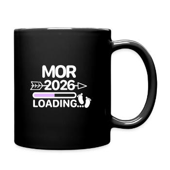 Mor 2027 Danish Pregnancy Announcement - Full Colour Mug - black - Right