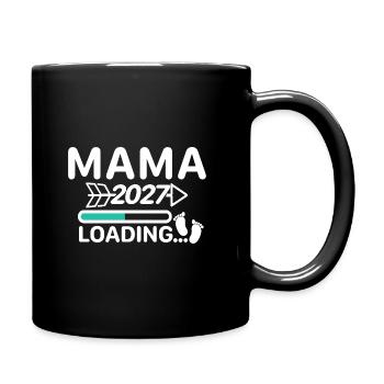Maman 2027 - Annonce de grossesse de la barre de chargement - Mug uni - noir - Droite