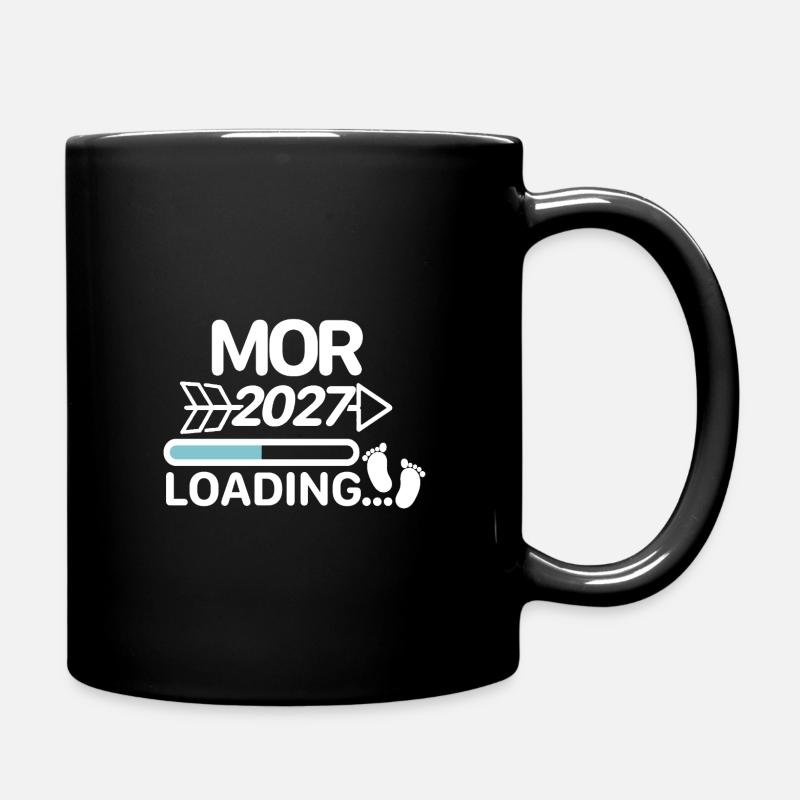 Mor 2027 Danish Pregnancy Announcement - Full Colour Mug - black