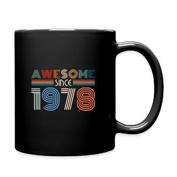 Vintage 1978 78 Anniversaire Rétro Millésime cadeau - Mug uni - noir - Droite