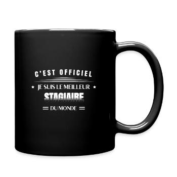 Stagiaire :: Meilleur stagiaire du monde - Mug uni - noir - Droite
