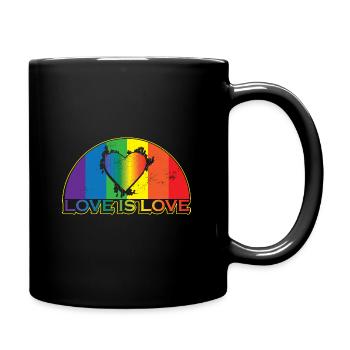 Love is Love Pride LGBT - Mug uni - noir - Droite