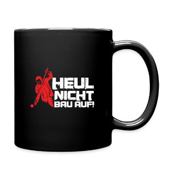 Heul Nicht Billardspieler Billard Queue Geschenk - Tasse einfarbig - Schwarz - Rechts