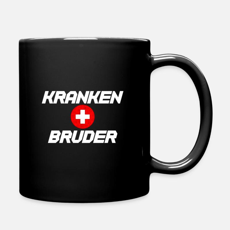 Krankenbruder Krankenpfleger Pfleger - Tasse einfarbig - Schwarz