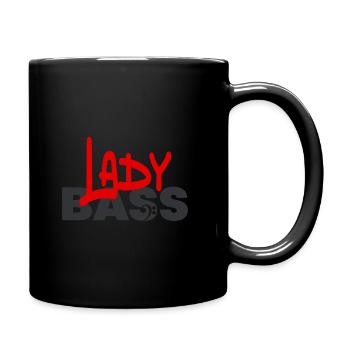 LadyBass music couleur - Mug uni - noir - Droite