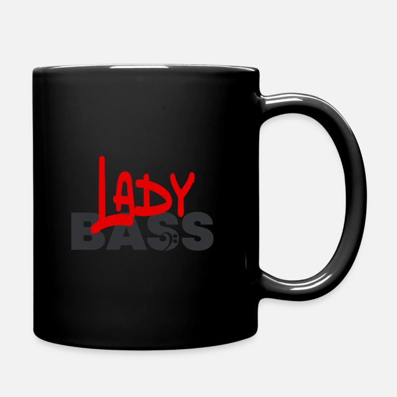 LadyBass music couleur - Mug uni - noir