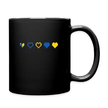 Ukrainian Heart - Full Colour Mug - black - Right