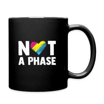 Not A Phase Gay Bisexual Pride Rainbow Lgbtq Diver - Tasse einfarbig - Schwarz - Rechts