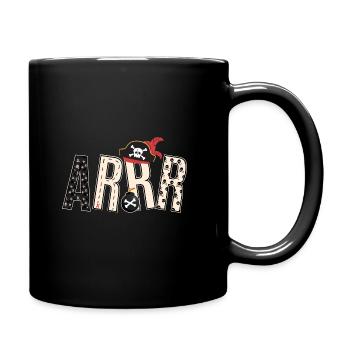 Déguisement pirate déguisement capitaine ARRR cadeau - Mug uni - noir - Droite