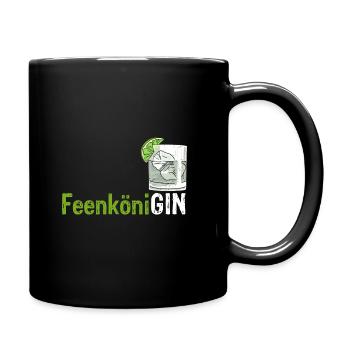 GIN FeenköniGIN - Geschenk für Gin Verkostungen Wa - Tasse einfarbig - Schwarz - Rechts
