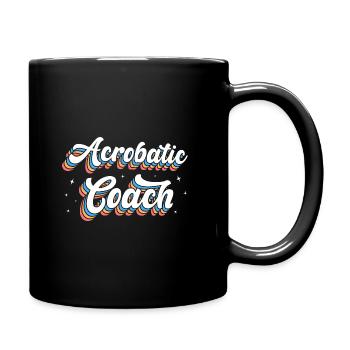 Retro Graphic Gymnast Gymnastics Acrobat Acrobatic - Tasse einfarbig - Schwarz - Rechts