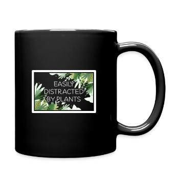 Easily Distracted By Plants Gardening Gardener Lan - Tasse einfarbig - Schwarz - Rechts