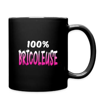 BRICOLEUR BRICOLEUSE BRICOLAGE HUMOUR BLAGUE - Mug uni - noir - Droite