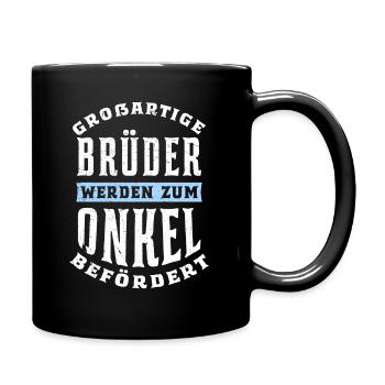 Großartige Brüder werden zum Onkel befördert - Tasse einfarbig - Schwarz - Rechts