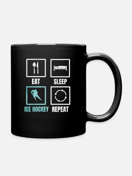 Cadeau de dépendance au hockey sur glace - Mug uni - noir