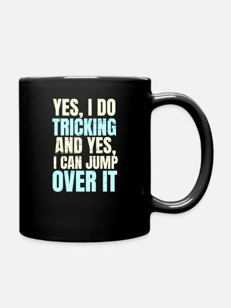 Tricking Parcours Geschenk - Tasse einfarbig - Schwarz