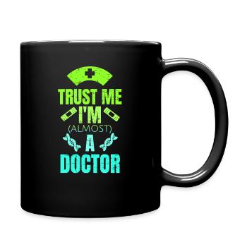 Cadeau étudiant en médecine - Mug uni - noir - Droite