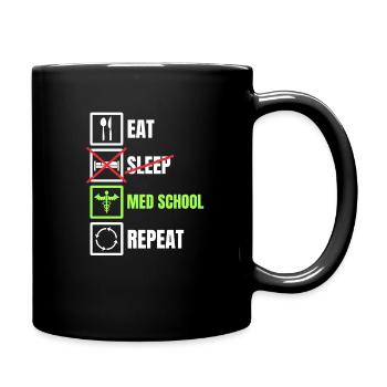 Cadeau étudiant en médecine - Mug uni - noir - Droite