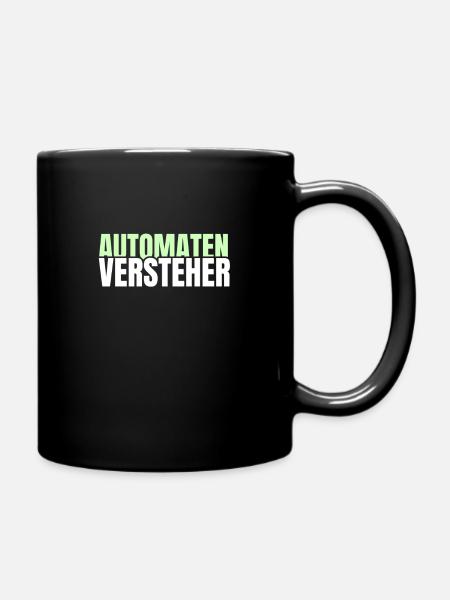 Automatenversteher Spielothek Geschenk - Tasse einfarbig - Schwarz