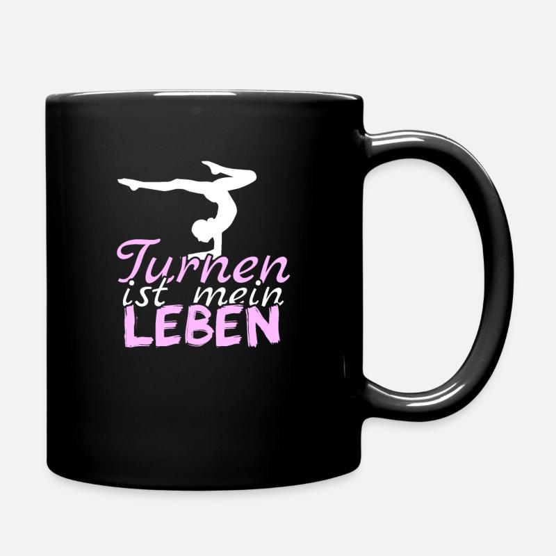 Turnen Liebe Geschenk - Tasse einfarbig - Schwarz
