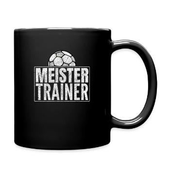 Meister Trainer - Tasse einfarbig - Schwarz - Rechts