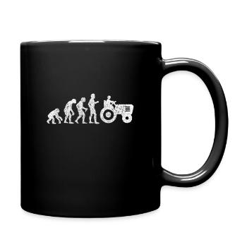 Évolution paysanne - Mug uni - noir - Droite