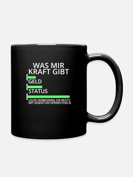 Jurastudium Jurastudent Anwalt Lustiger Spruch - Tasse einfarbig - Schwarz