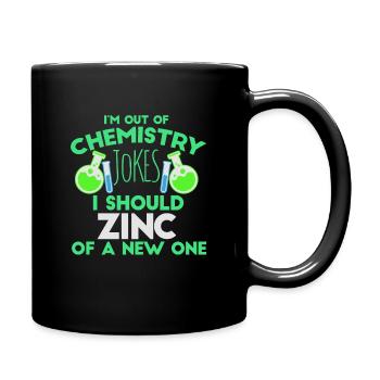 Chemist Jokes Funny Saying Chemical Technician Chemistry - Full Colour Mug - black - Right