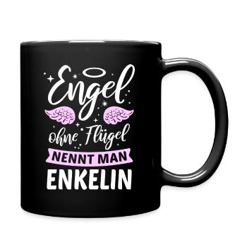 Les anges sans ailes s'appellent petites-filles - Mug uni - noir - Droite