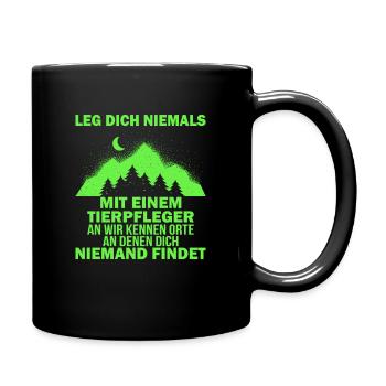 Animal keeper Funny gift - Full Colour Mug - black - Right