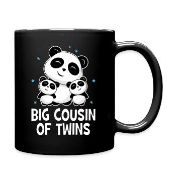 Big Cousin Of Twins - Cute Panda Pandas - Full Colour Mug - black - Right