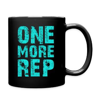 Bodybuilding Gym Workout Training Fitness Shirt - Full Colour Mug - black - Right