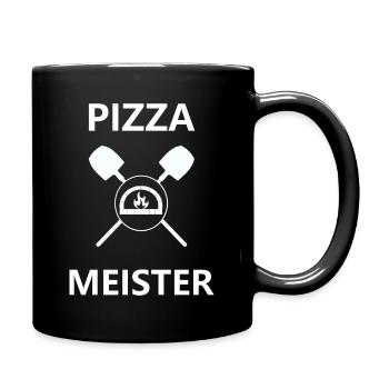 Pizza, Pizzaria, Italien - Tasse einfarbig - Schwarz - Rechts