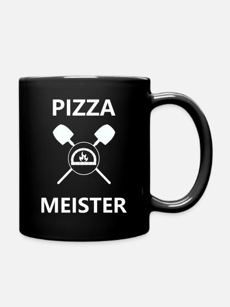 Pizza, Pizzaria, Italien - Tasse einfarbig - Schwarz
