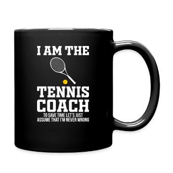 Tennis Coach Tennis Coach Funny gift - Full Colour Mug - black - Right