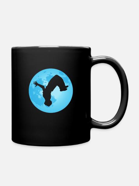 Parkour Freerunner cadeau retour flip lune - Mug uni - noir