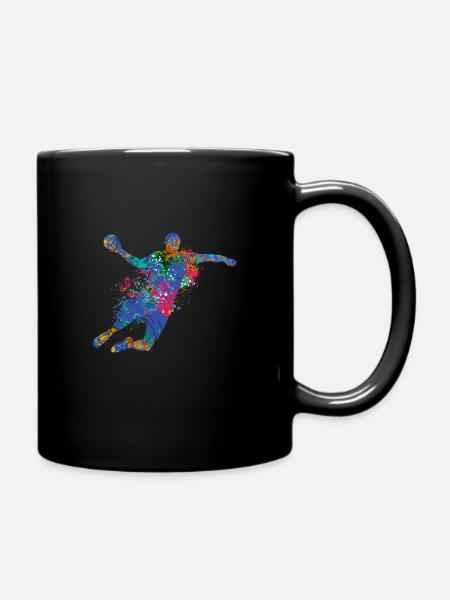 Idée cadeau joueur de handball handball - Mug uni - noir