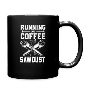 Holzarbeiter-Kaffee - Tasse einfarbig - Schwarz - Rechts