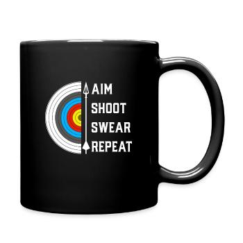 Archery gift - Full Colour Mug - black - Right
